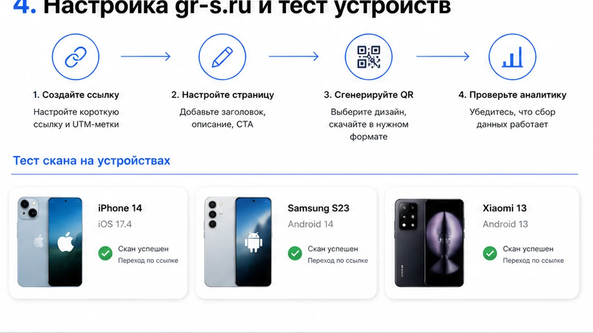Настройка gr-s.ru и тест устройств